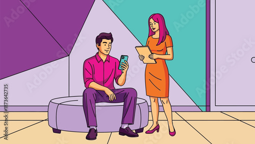 Dynamic professional engagement featuring mobile device usage and collaborative information sharing