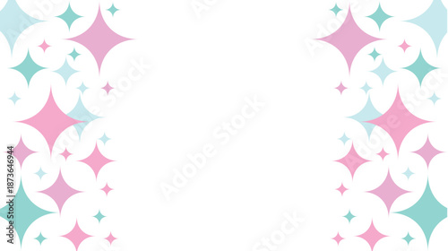 ダイヤ　ピンク　水色　模様　背景