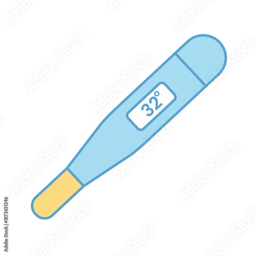 A digital thermometer showing a temperature reading for fever monitoring
