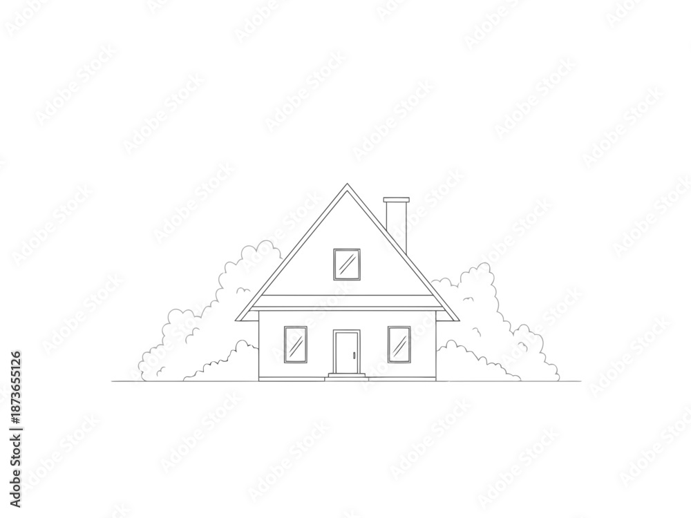 Fototapeta premium Geometric triangle diagram with nested squares illustrating hierarchical structure