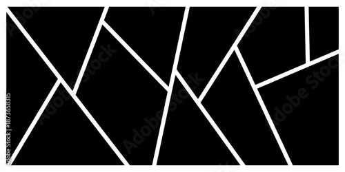 Photo collage template. Mood board grid. Square picture frame. Photography album layout. Vector illustration .eps,10