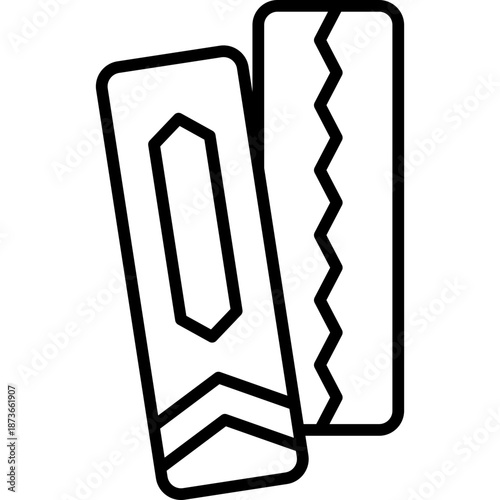 chewing gum icon in Line Style