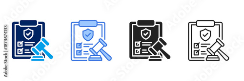 Compliance Icon Set Different Style Collection. 