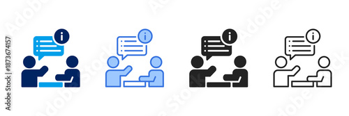 Instruction Icon Set Different Style Collection. 