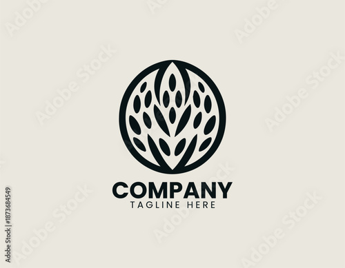Melon seeds symbol is arranged as clean black vector logo illustration