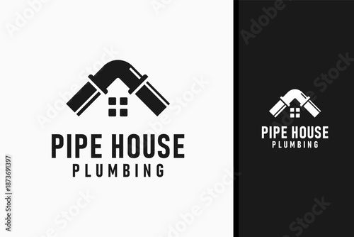 House plumbing logo symbol icon design
