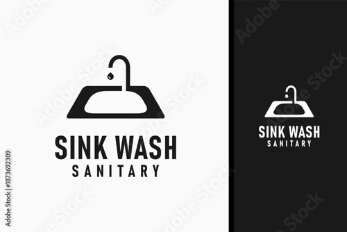 Wash sink logo symbol icon design