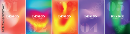 Heatmap design elements with colorful thermal patterns and gradient effects