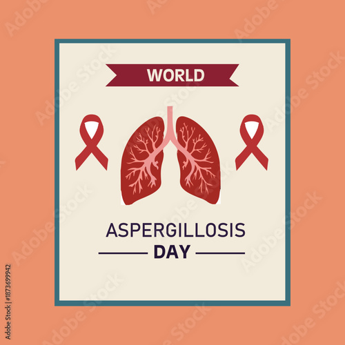 Global awareness poster highlighting aspergillosis prevention symptoms diagnosis treatment hope support research
