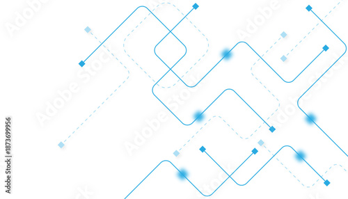 Abstract futuristic technology background. Technology background with crossed lines and dots.