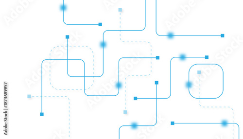 Abstract futuristic technology background. Technology background with crossed lines and dots.