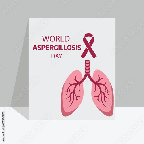 Global awareness poster highlighting aspergillosis prevention symptoms diagnosis treatment hope support research
