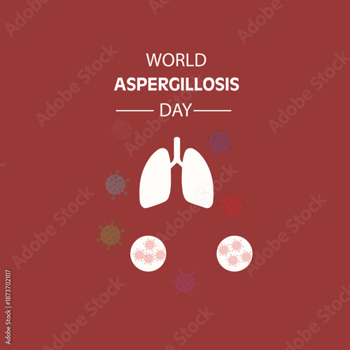 Global awareness poster highlighting aspergillosis prevention symptoms diagnosis treatment hope support research
