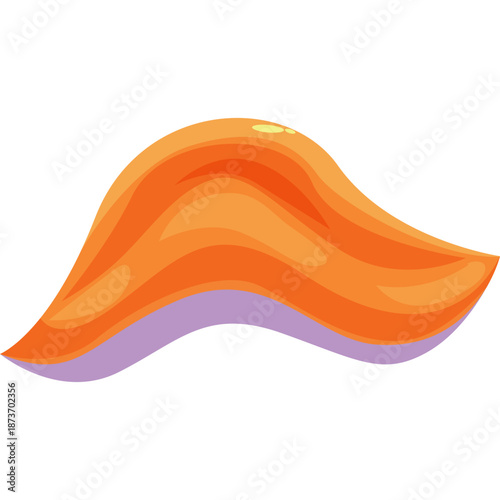 Abstract Orange and Purple Swirl