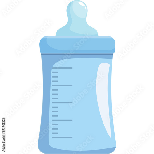 Blue Baby Feeding Bottle