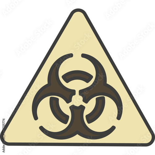 Biohazard Symbol Warning Sign