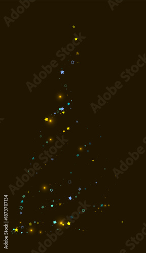 abstract christmas tree with lights