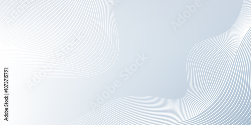 Vector abstract wave line pattern and dot line particle on white, gray color background. Modern graphic design. Flowing halftone, gradient curve shape for data futuristic,