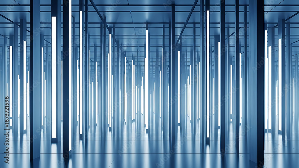 Obraz premium AI Data Center Technology Background