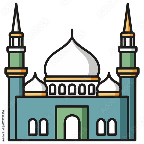 Ramadan Design Elements Mosque for Islamic Holiday 