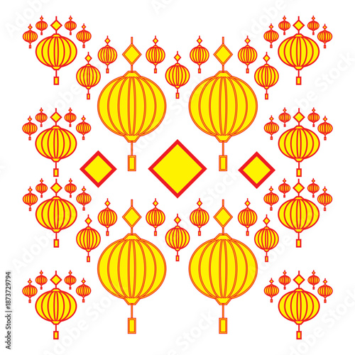 lanterns chinese new year decoration