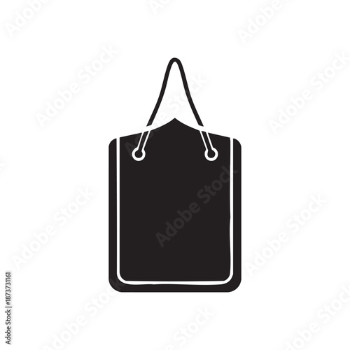 Silhouette of a Traditional Japanese Wooden Wish Plaque, Ema Board for Shrine and Temple Prayers