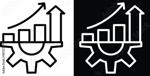 improve Two-tone version in black and white background