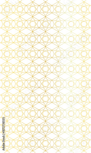 vertical transparent background with gold line pattern for Islamic theme background