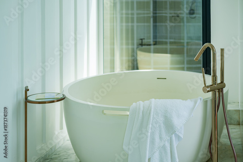 bathroom sink and shower