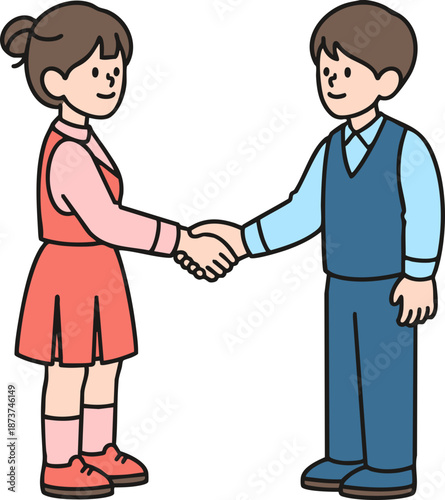 business people shaking hands