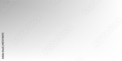 Minimalist white abstract background with line ornament. modern design vector