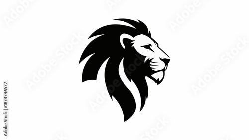 Majestic Lion Head Silhouette Profile Majestic Animal.