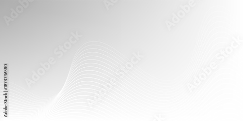 Minimalist white abstract background with line ornament. modern design vector