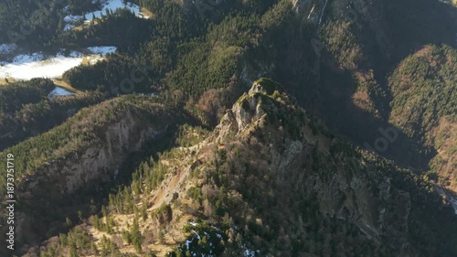 Fly with me across the Chiemgau alps scene and tough the Hochfelln peak and surrounding nature during winter time