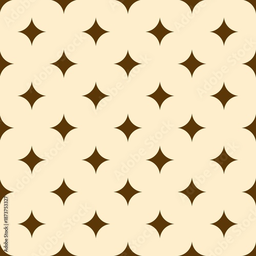 Seamless floral and golden star pattern wallpaper vector design