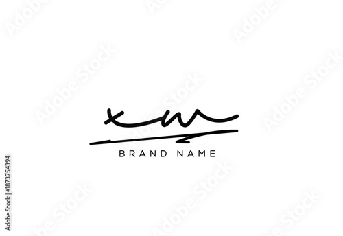 XW letter elegant cursive beauty handwriting logo. symbol design| typography logo| creative mark| corporate identity| signature logo.