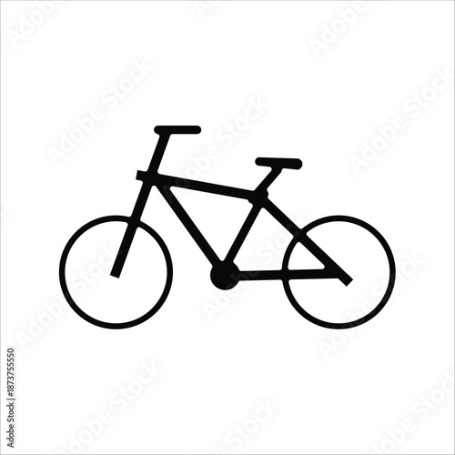 bike icons. simple solid vector illustration
