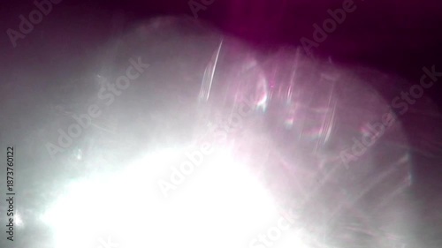 Cool blue Light Leak Overlay for winter cinematic mood