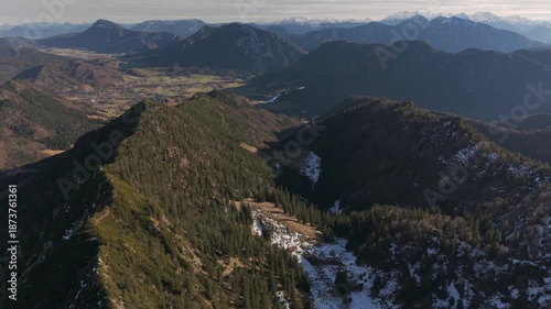 Fly with me across the Chiemgau alps scene and tough the Hochfelln peak and surrounding nature during winter time
