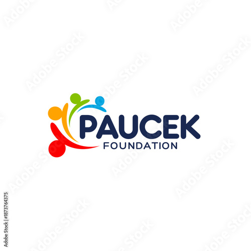 Foundation Logo Design, Paucek Foundation Logo, Charity Foundation Logo, Community Support Logo, Nonprofit Branding