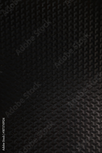 Wallpaper Mural Close-Up of Black Geometric Patterned Surface with Subtle Texture and Depth Torontodigital.ca