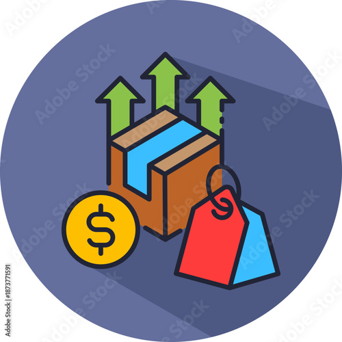 High Prices isometric icon