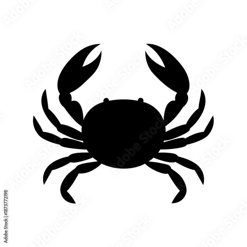 Silhouette of a crab