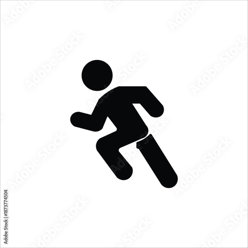 sprint icons. simple solid vector