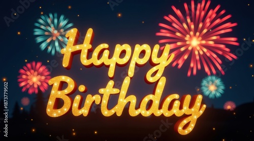 Happy birthday celebration