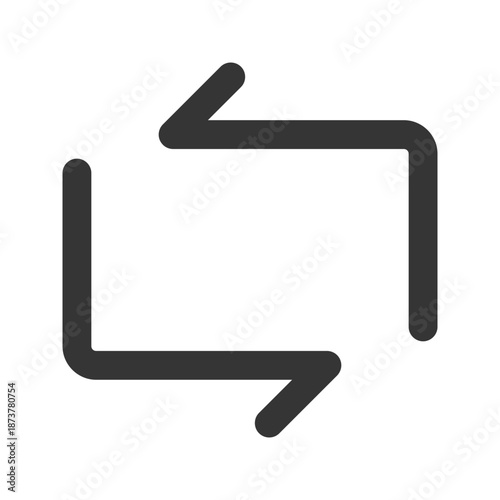 repost flat line icon