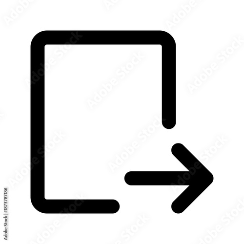 Photos logout line icon