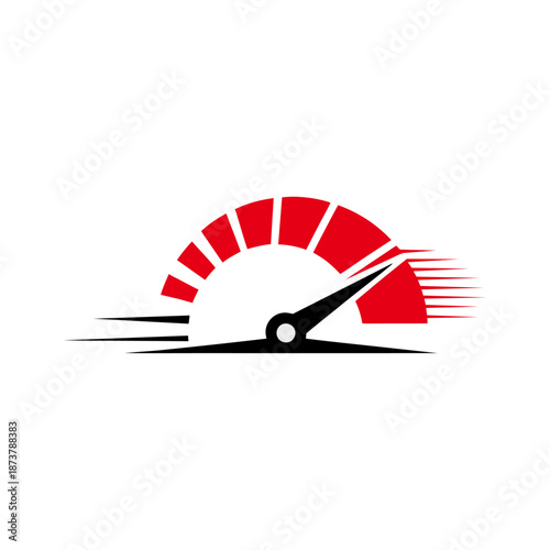 Dynamic speedometer logo