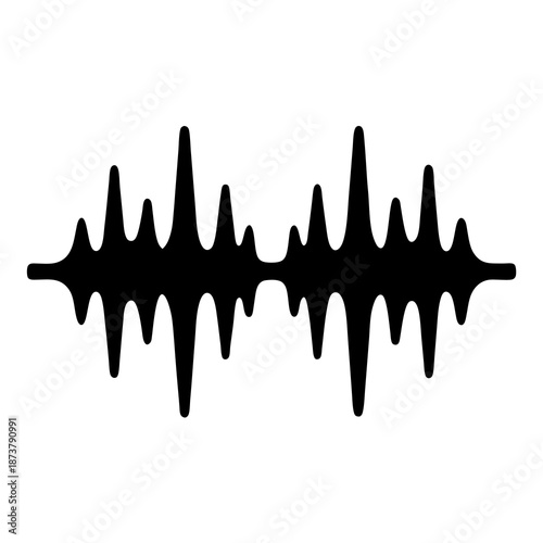 Visual representation of an audio signal, showcasing amplitude variations over time