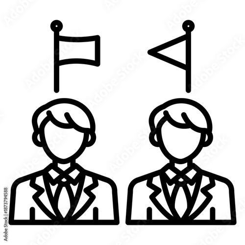 Konstfotografi Political Party Icon